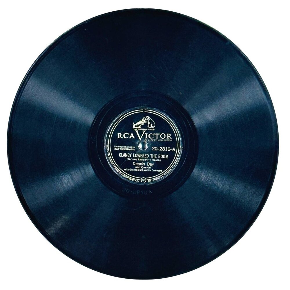 Dennis Day & Quartet - Clancy Lowered The Boom - 20-2810 RCA Victor 78 RPM